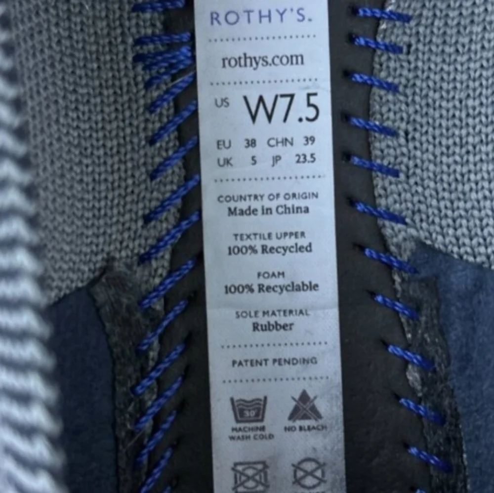 Rothys Flats Point Knit Ballet Slip On - Picture 2 of 4